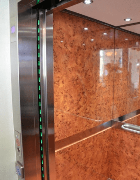 Lift Car Walnut Paneling
