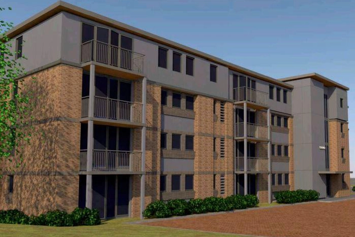 An apartment block
