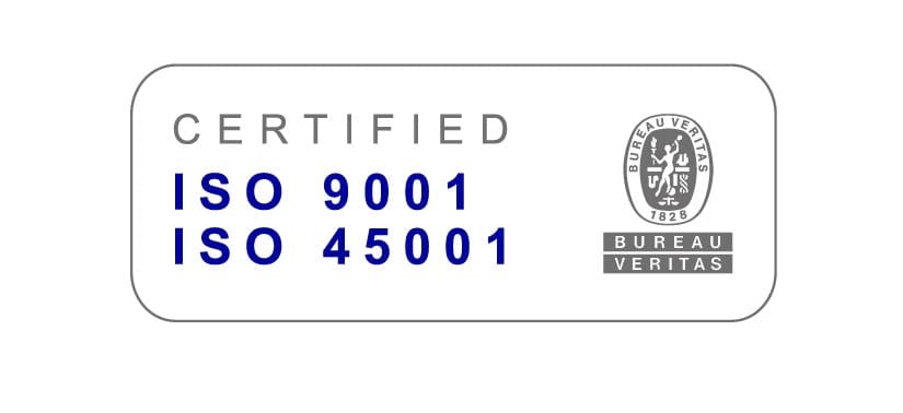 Certified ISO 9001 & ISO 45001 Logo